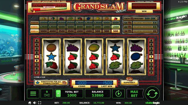 Игровой интерфейс Grand Slam Deluxe 5