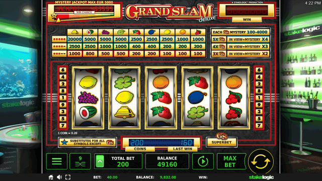 Игровой интерфейс Grand Slam Deluxe 6