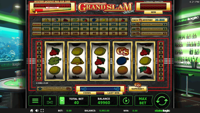 Характеристики слота Grand Slam Deluxe 9