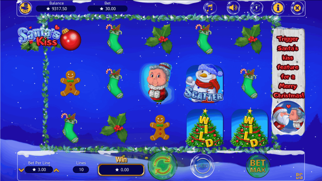 Бонусная игра Santa's Kiss 10