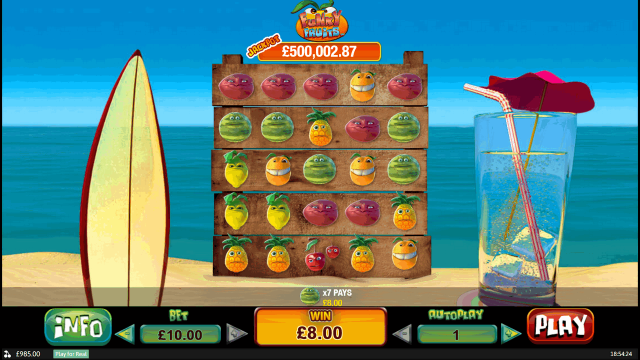 Бонусная игра Funky Fruits 10