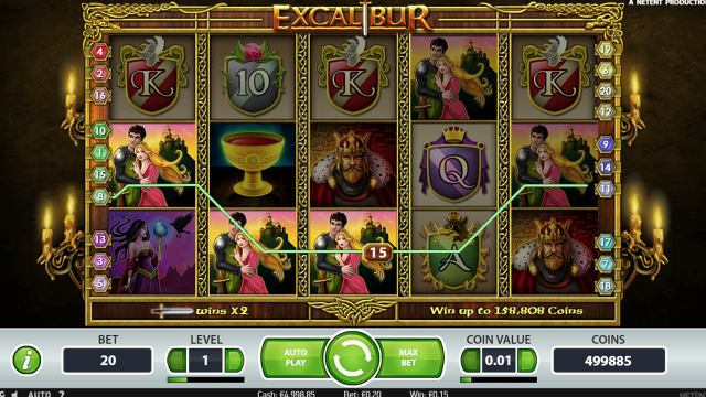 Характеристики слота Excalibur 7