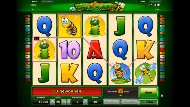 Характеристики слота Bugs And Bees 7