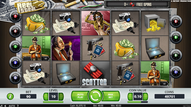 Характеристики слота Reel Steal 3