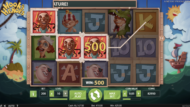 Бонусная игра Hook's Heroes 9