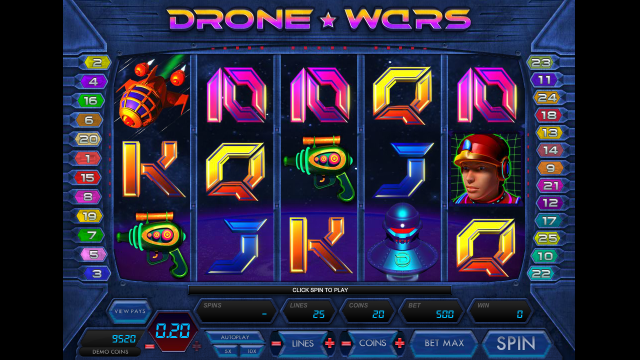 Характеристики слота Drone Wars 6