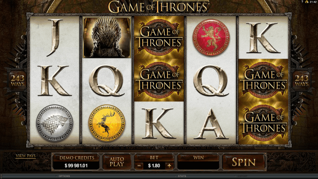 Бонусная игра Game Of Thrones 4