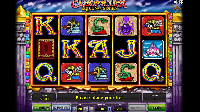 Характеристики слота Cleopatra Queen Of Slots 5