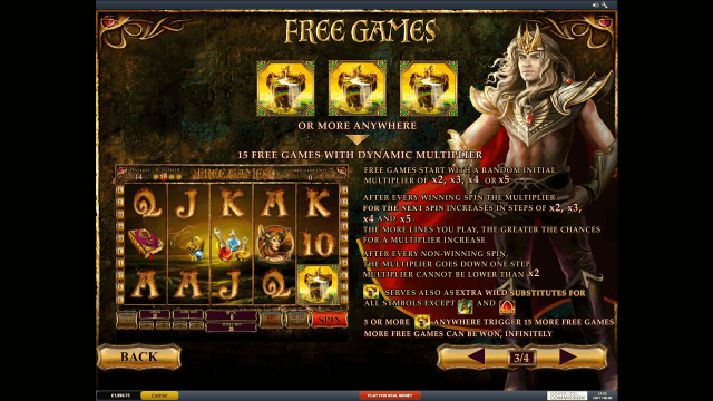 Бонусная игра Dragon Kingdom 4