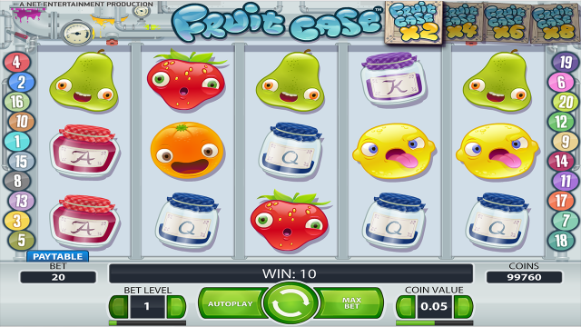 Характеристики слота Fruit Case 1