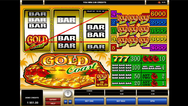Бонусная игра Gold Coast 9