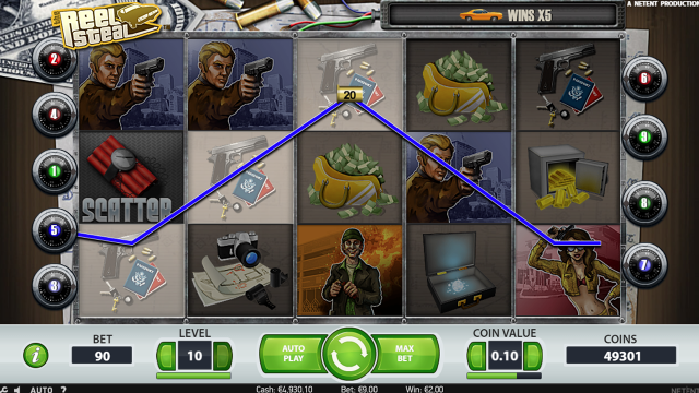 Бонусная игра Reel Steal 4