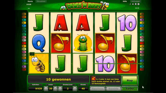 Характеристики слота Bugs And Bees 3