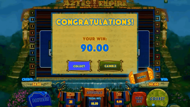 Игровой интерфейс Aztec Empire 5