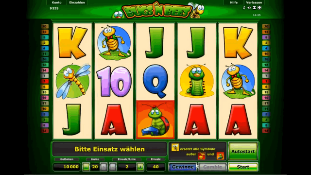 Характеристики слота Bugs And Bees 1