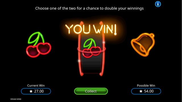 Игровой интерфейс Vegas Wins 3