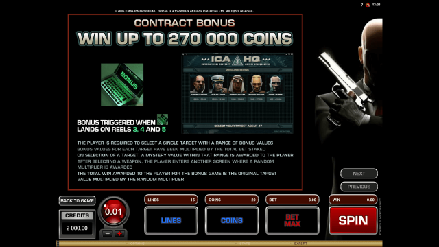 Бонусная игра Hitman 1