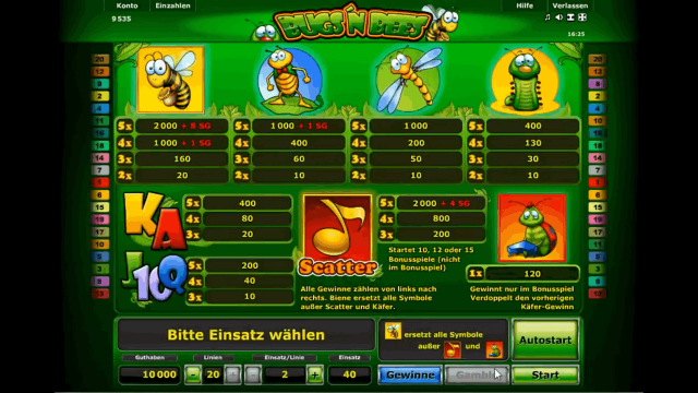Бонусная игра Bugs And Bees 2