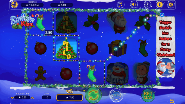 Игровой интерфейс Santa's Kiss 2