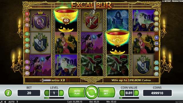 Характеристики слота Excalibur 6