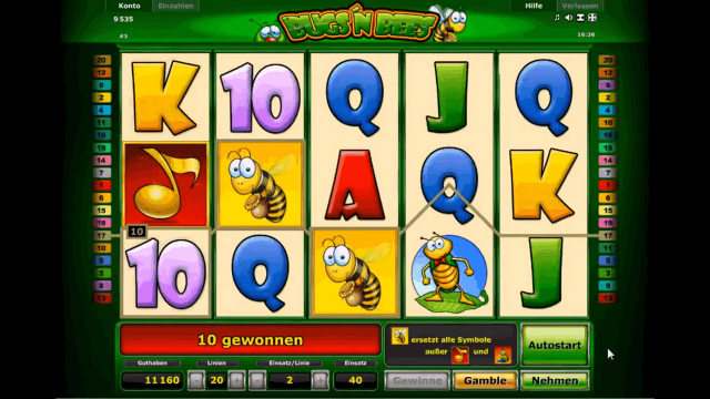 Характеристики слота Bugs And Bees 10