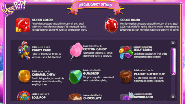 Игровой интерфейс Sugar Pop 10