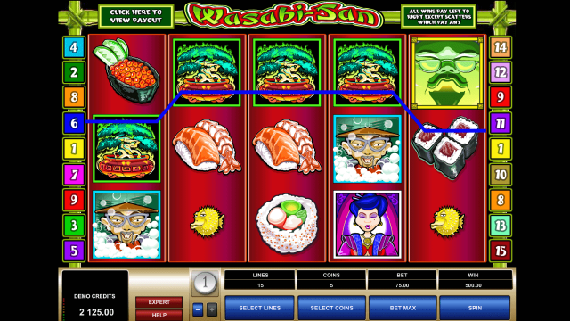 Игровой интерфейс Wasabi-San 3