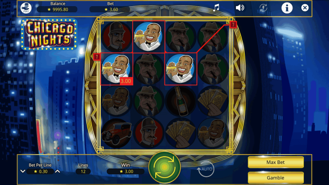 Игровой интерфейс Chicago Nights 2