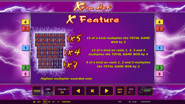 Бонусная игра Xtra Hot 8
