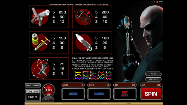 Игровой интерфейс Hitman 4