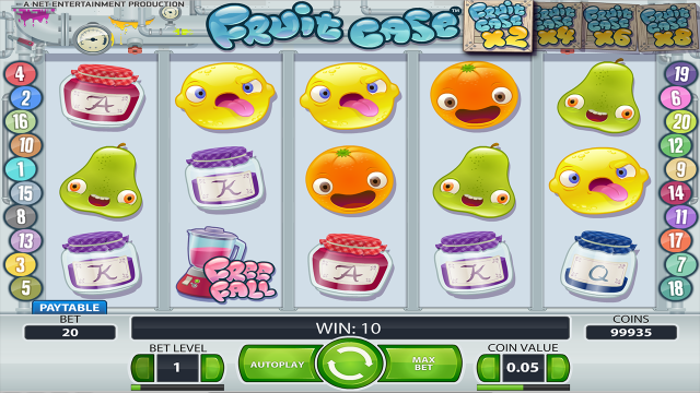 Характеристики слота Fruit Case 8
