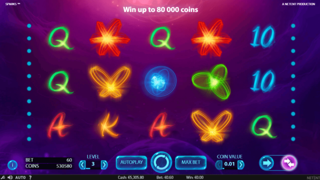 Характеристики слота Sparks 1