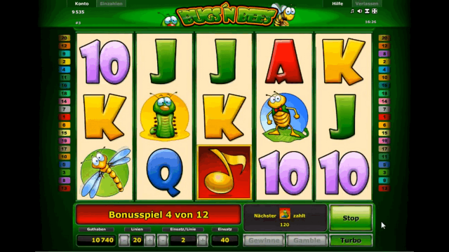Характеристики слота Bugs And Bees 6