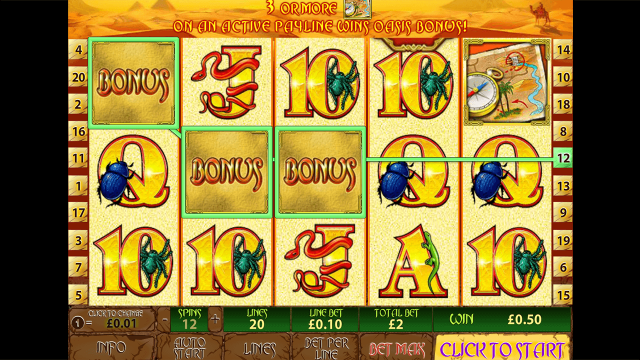 Характеристики слота Desert Treasure II 10