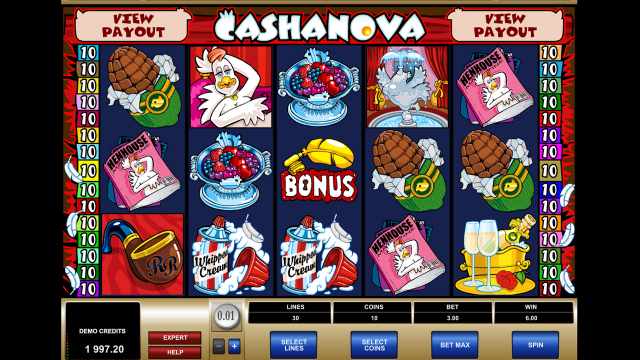 Характеристики слота Cashanova 10