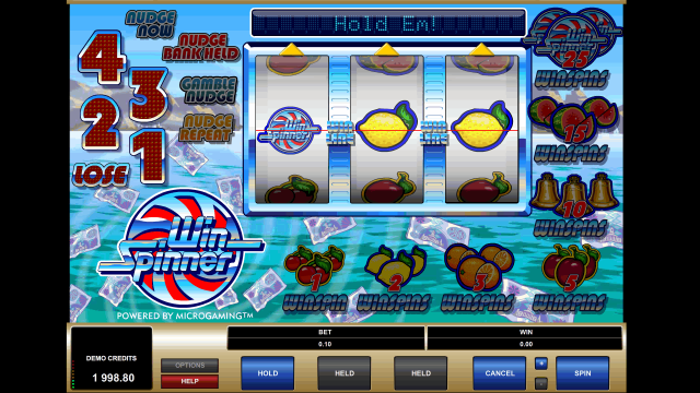 Бонусная игра Win Spinner 2